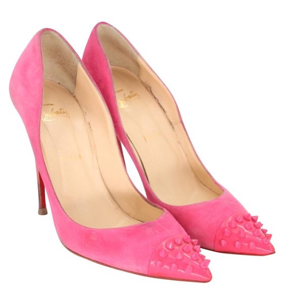 Christian Louboutin Shoes - ❌SOLD❌Christian Louboutin Geo Cap Toe Studded Pump Heels